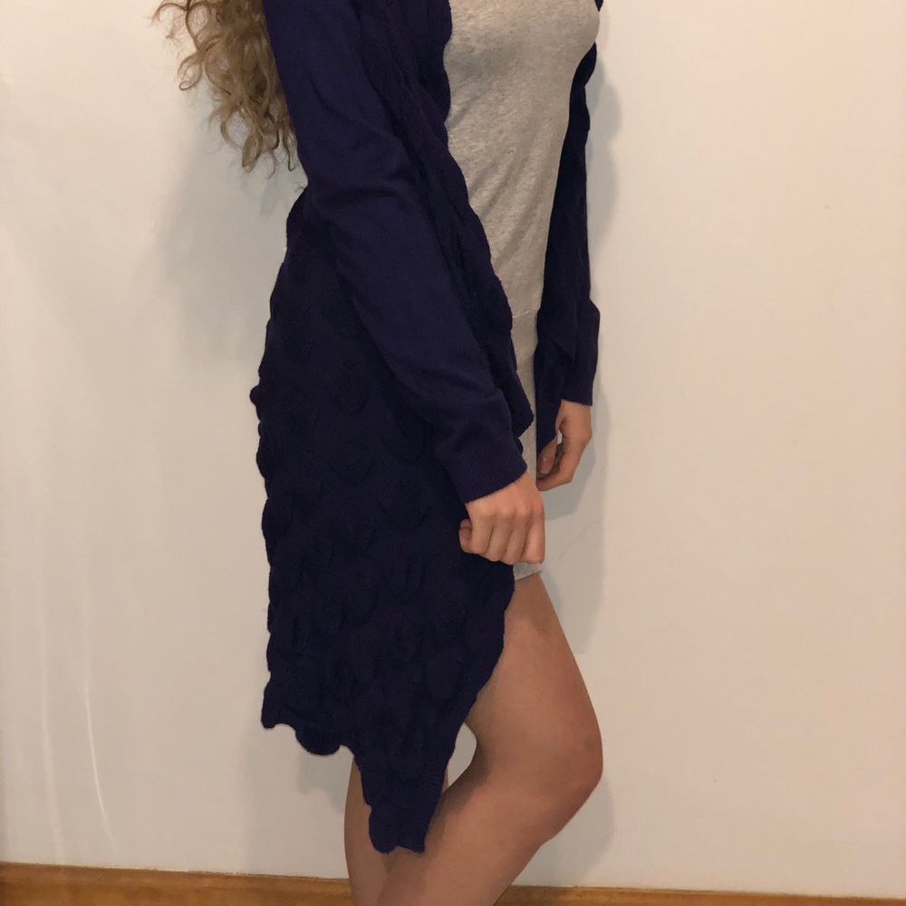 Golbary Cardigan- purple with texture